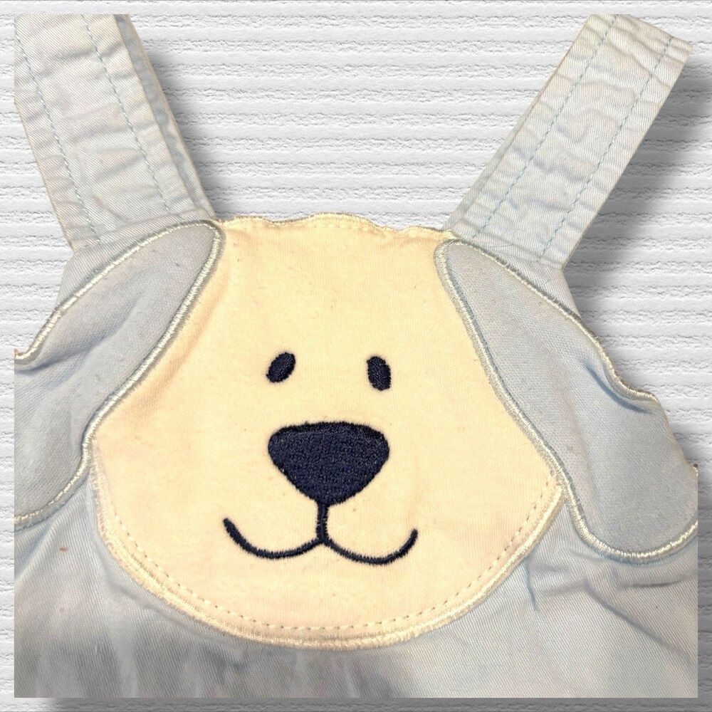 Adorable Blue Dog Face Romper - Picture 3 of 8